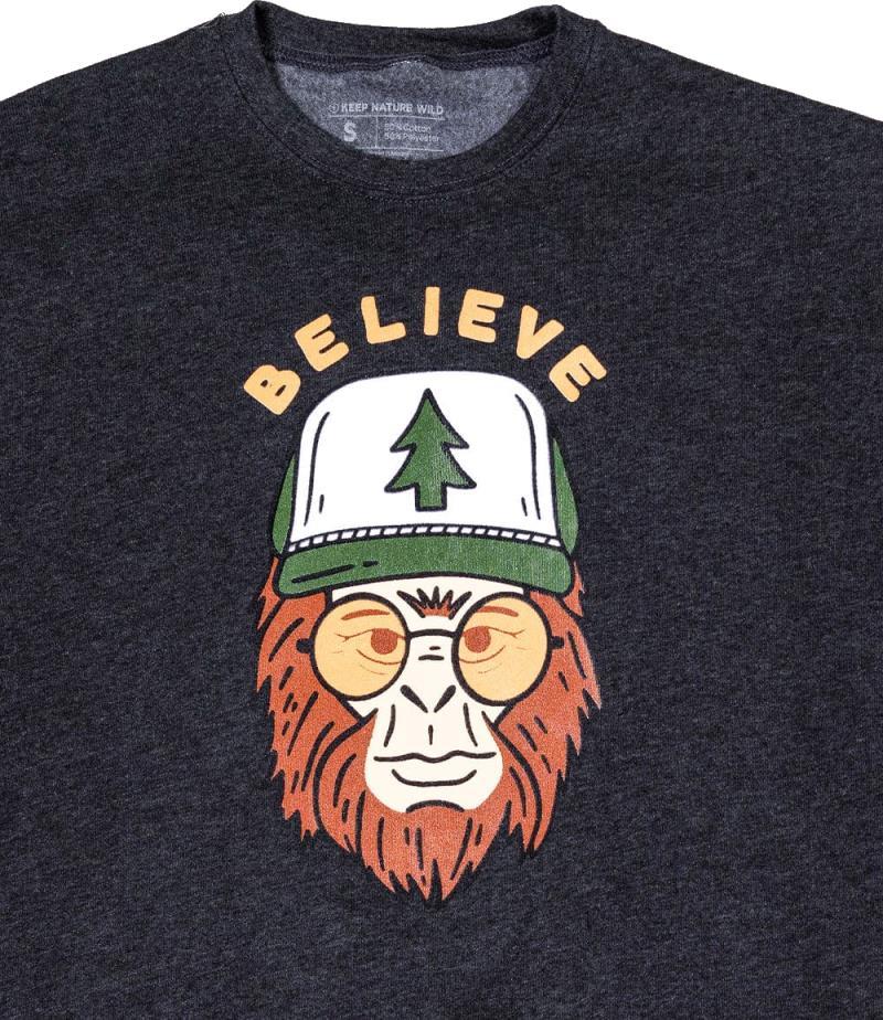 Clyde the Sasquatch Pullover - Unisex - heather dark grey 1