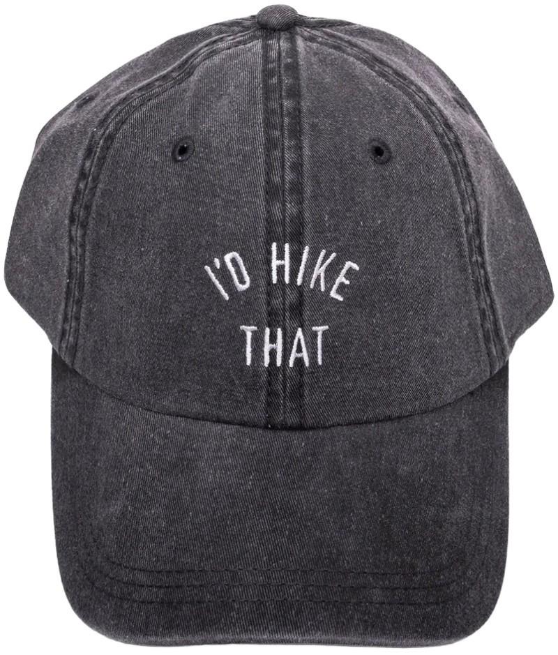 I`d Hike That Dad Hat - faded black 1