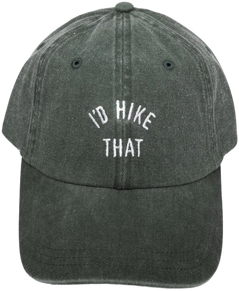 I`d Hike That Dad Hat - faded forest 1