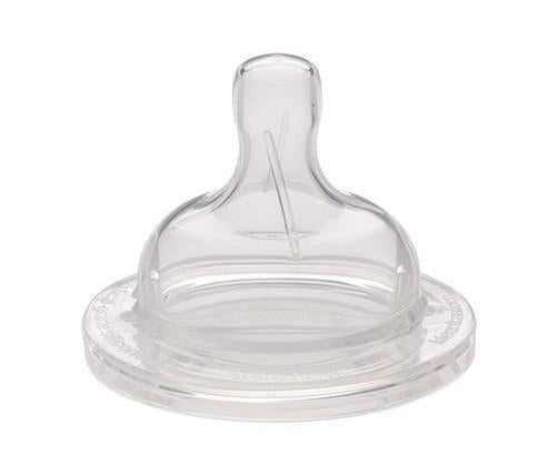 Baby Bottle Silicone Nipple - Slow Flow - clear 1