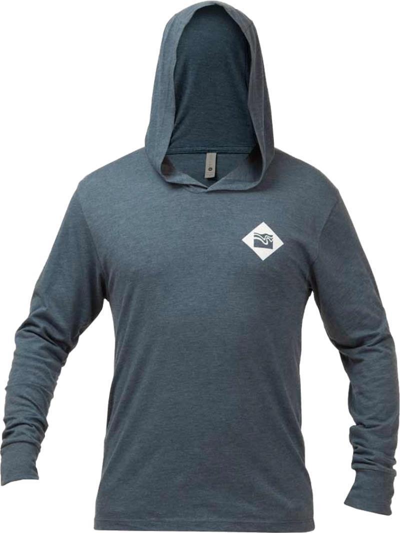 Hustle Hooded T-Shirt - Denim 1