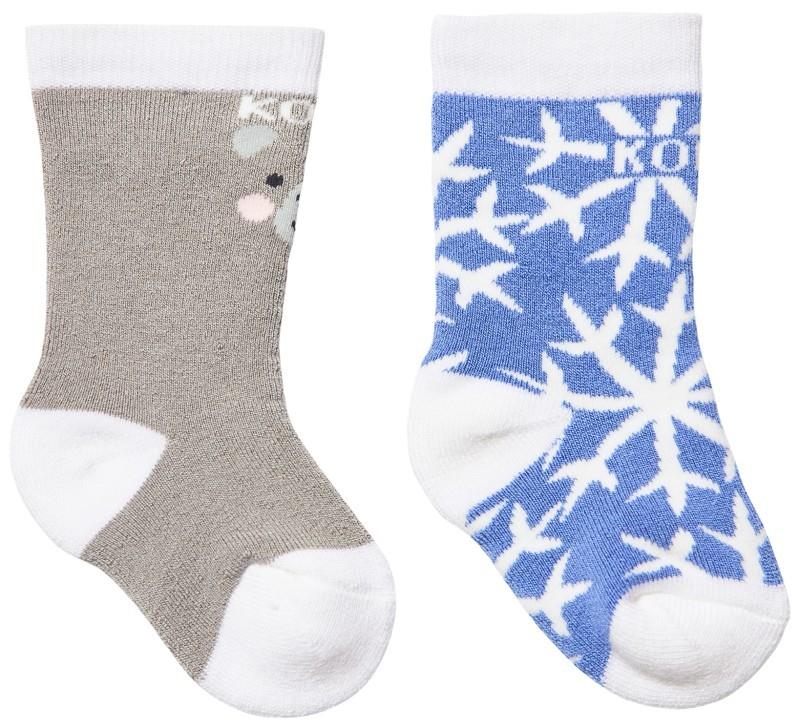 Adorable Twin Pack Socks - Infant - icy silky blue 1
