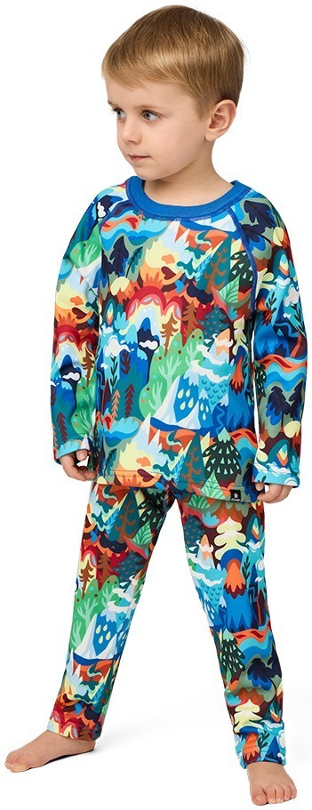 B3 Velvet Fleece Set - Children - blue wild mountain 1