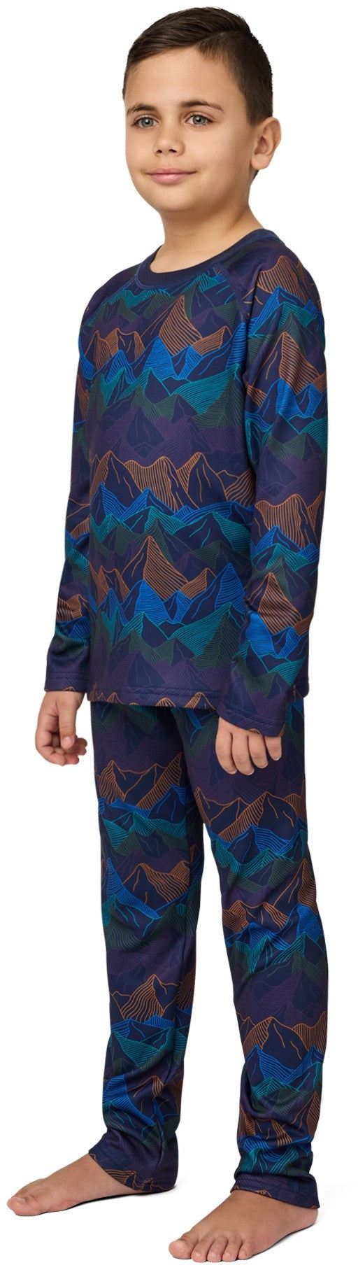 B3 Velvet Fleece Set - Junior - blue peak line 1
