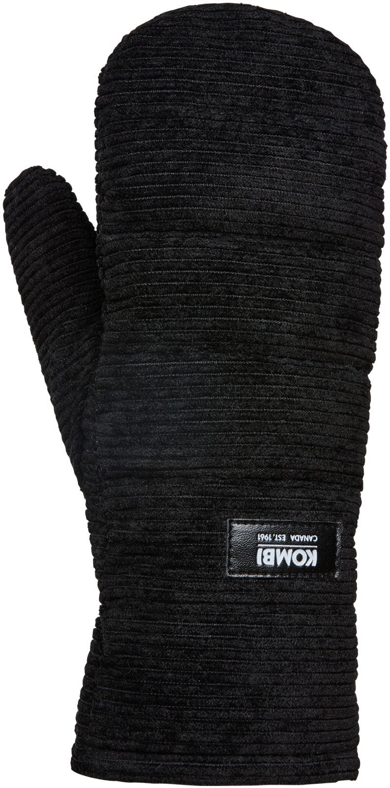 Corduroy Mitts - Womens - black 1