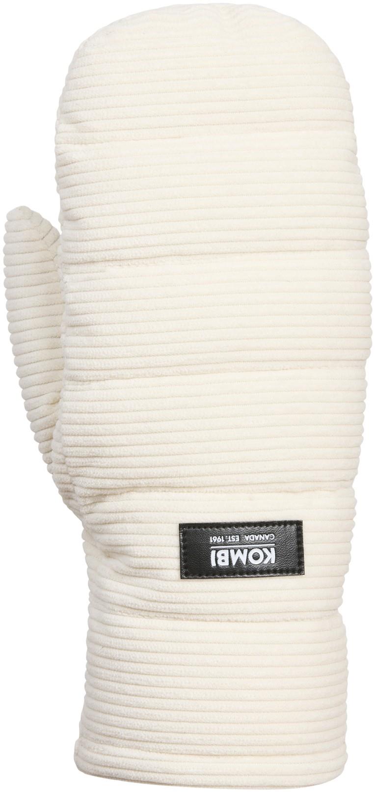 Corduroy Mitts - Womens - cream 1