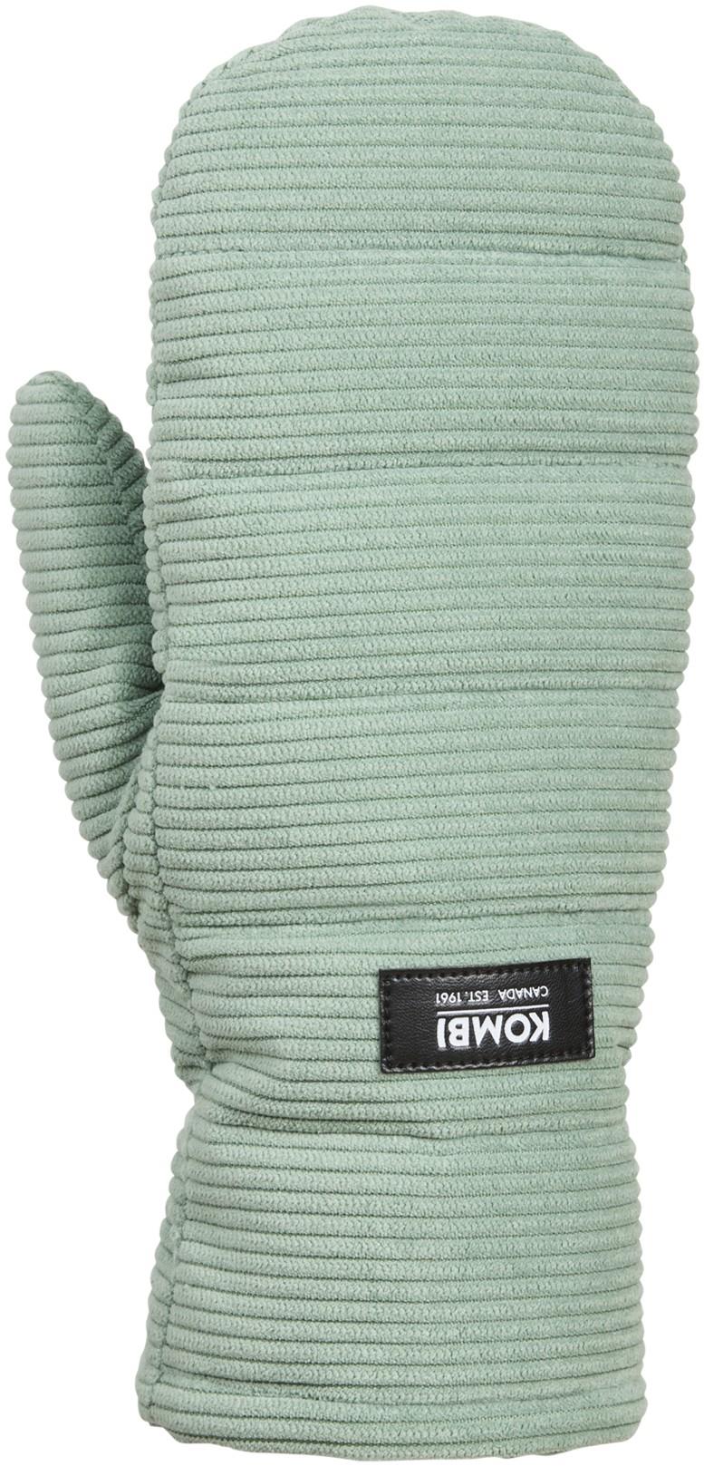 Corduroy Mitts - Womens - moss 1