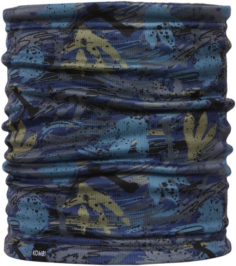 Cozy Fleece Reversible Neckwarmer - Junior - dino footprint 1