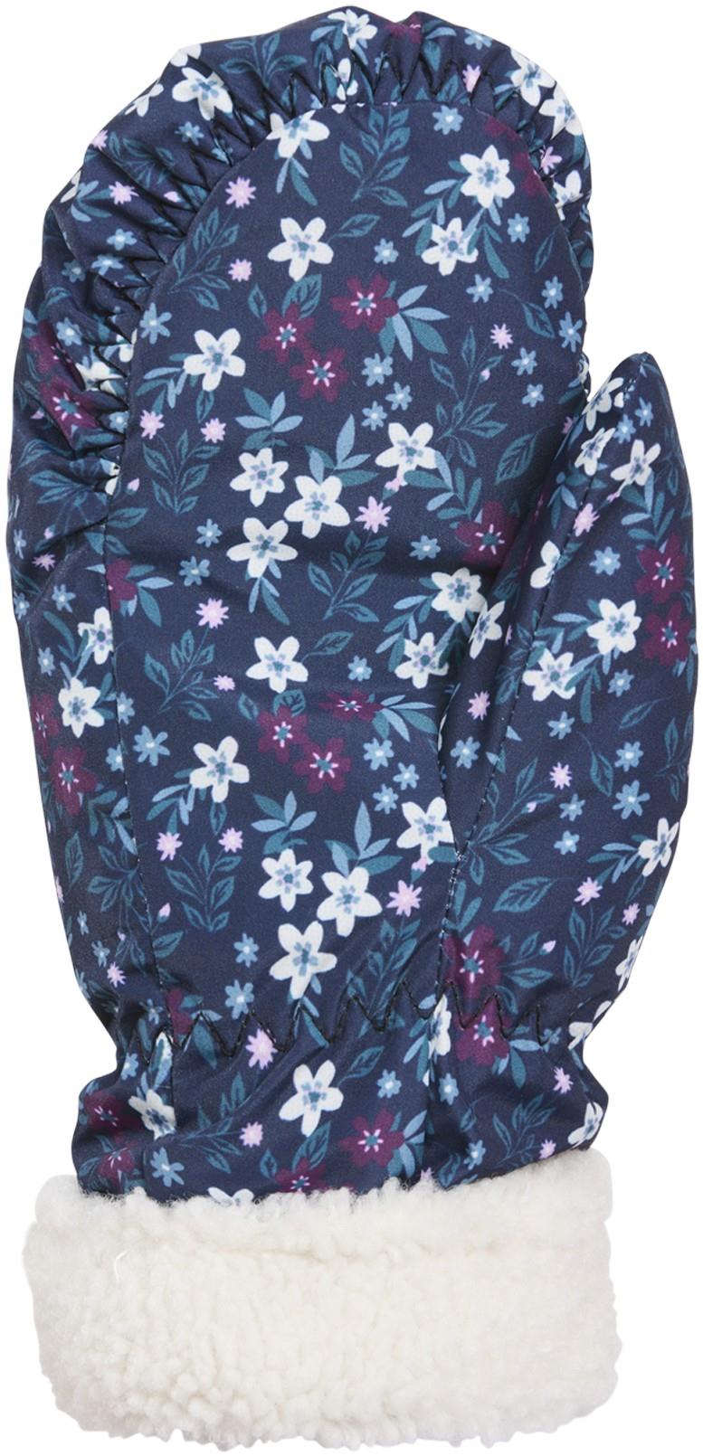 Flow Mitts - Junior - winter floral 1