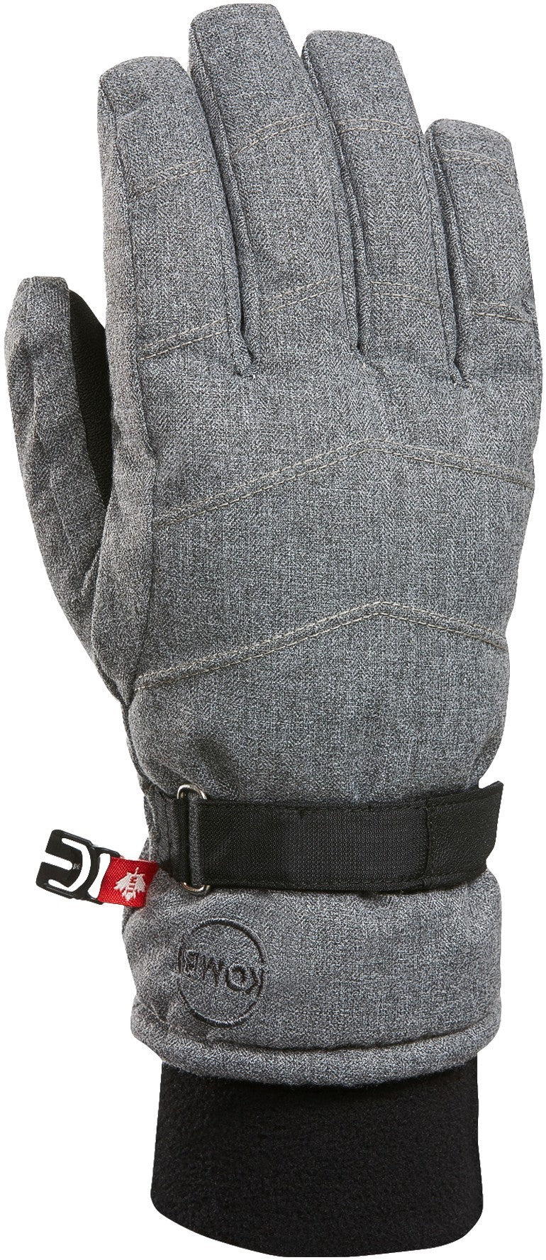 La Montagne Gloves - Womens - grey melange 1