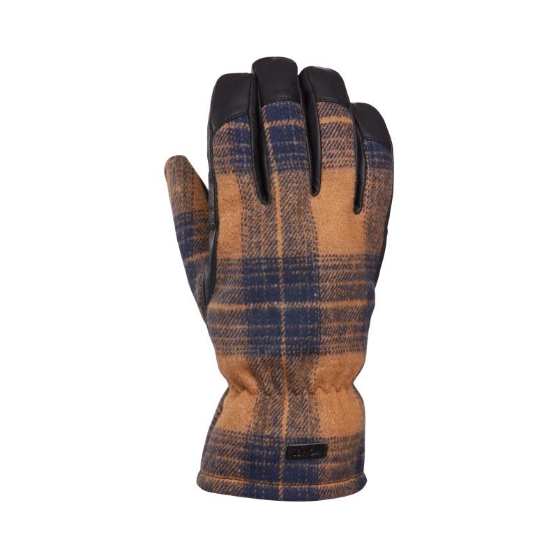 Lumberjack Gloves - Mens - brown tartan 1
