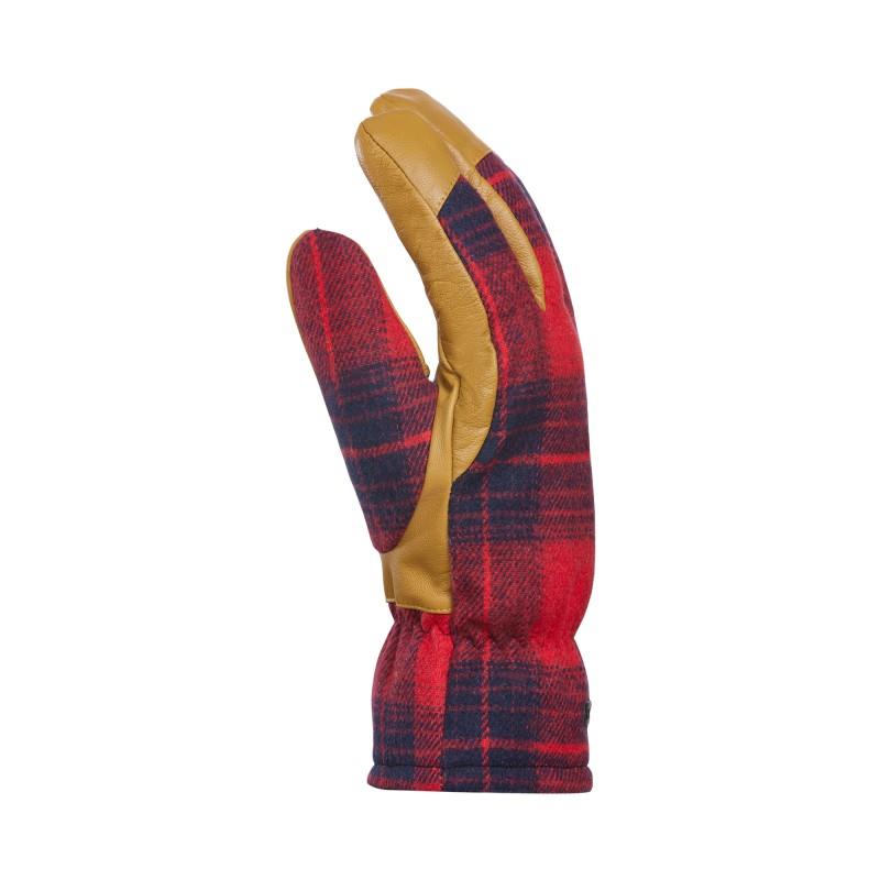 Lumberjack Gloves - Mens - maple leaf red tartan 1