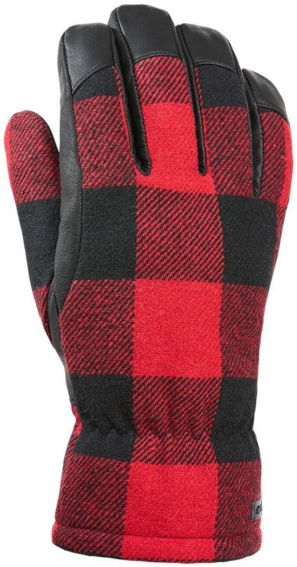 Lumberjack Gloves - Mens - red buffalo plaid 1