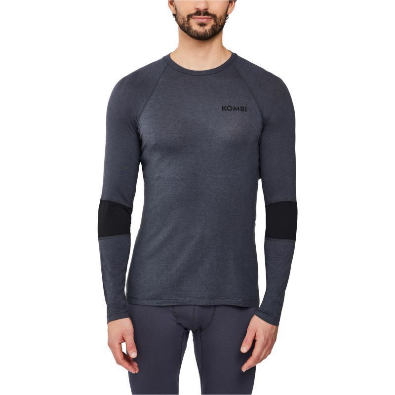 Merinomix Active Crew Top - Mens - asphalt 1