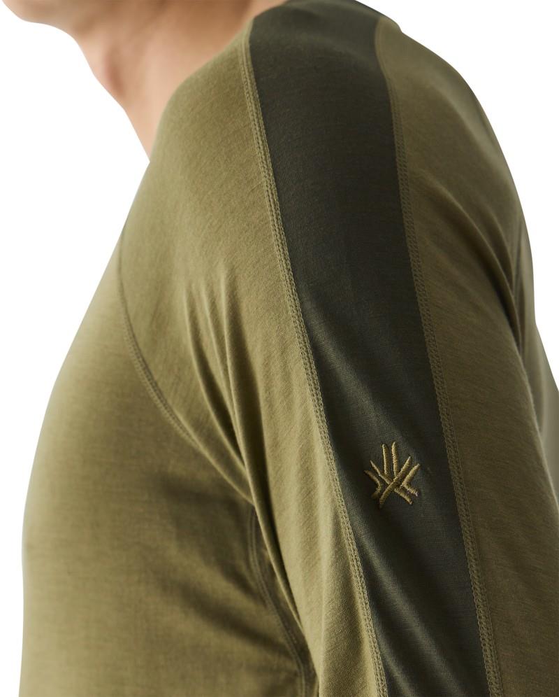Merinomix Active Crew Top - Mens - light khaki 1