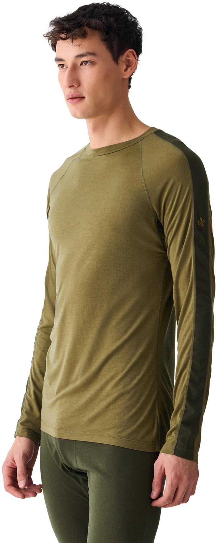 Merinomix Active Crew Top - Mens - light khaki 1