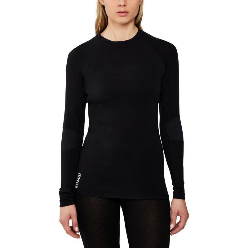 Merinomix Active Crew Top - Womens - black 1