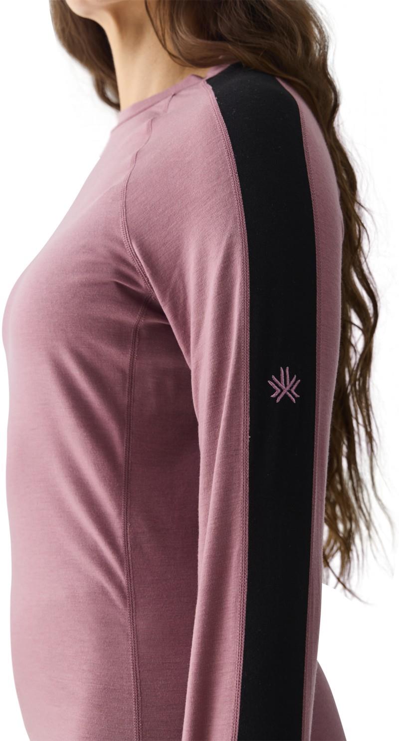 Merinomix Active Crew Top - Womens - nostalgia rose 1