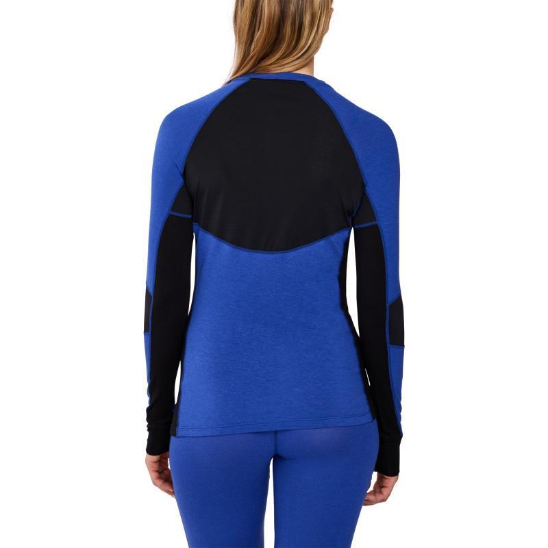 Merinomix Active Crew Top - Womens - sapphire blue 1