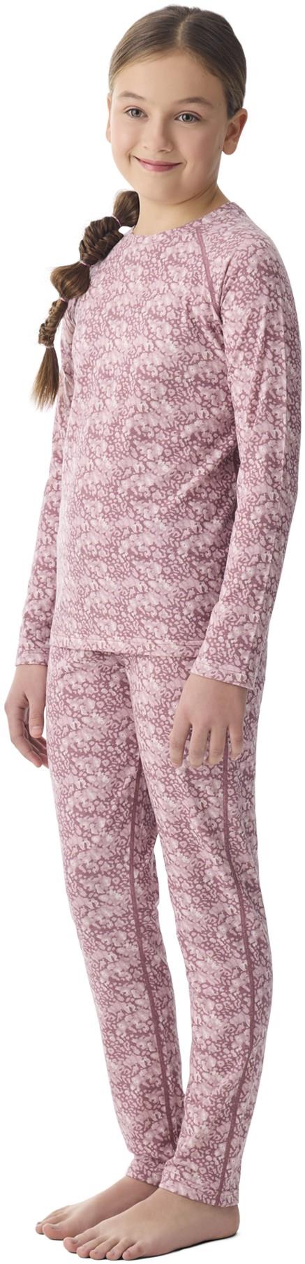Merinomix Pro Crew Top - Junior - soft leopard 1