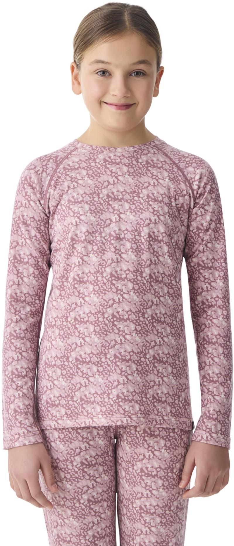 Merinomix Pro Crew Top - Junior - soft leopard 1
