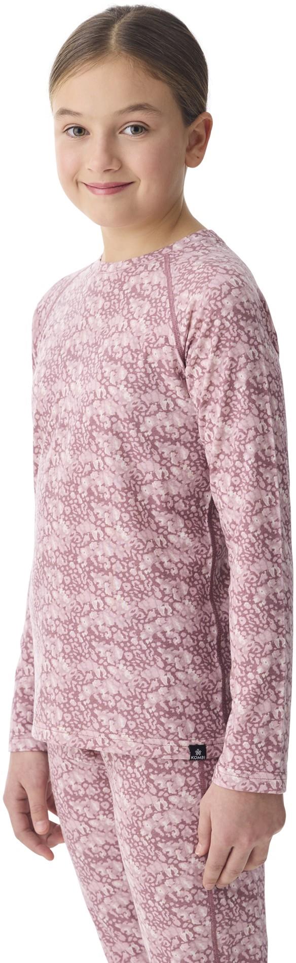 Merinomix Pro Crew Top - Junior - soft leopard 1
