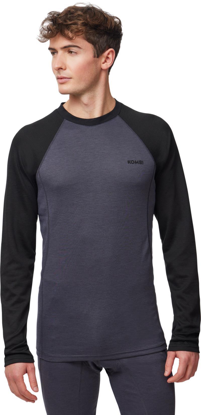 Merinomix Pro Crew Top - Mens - asphalt 1