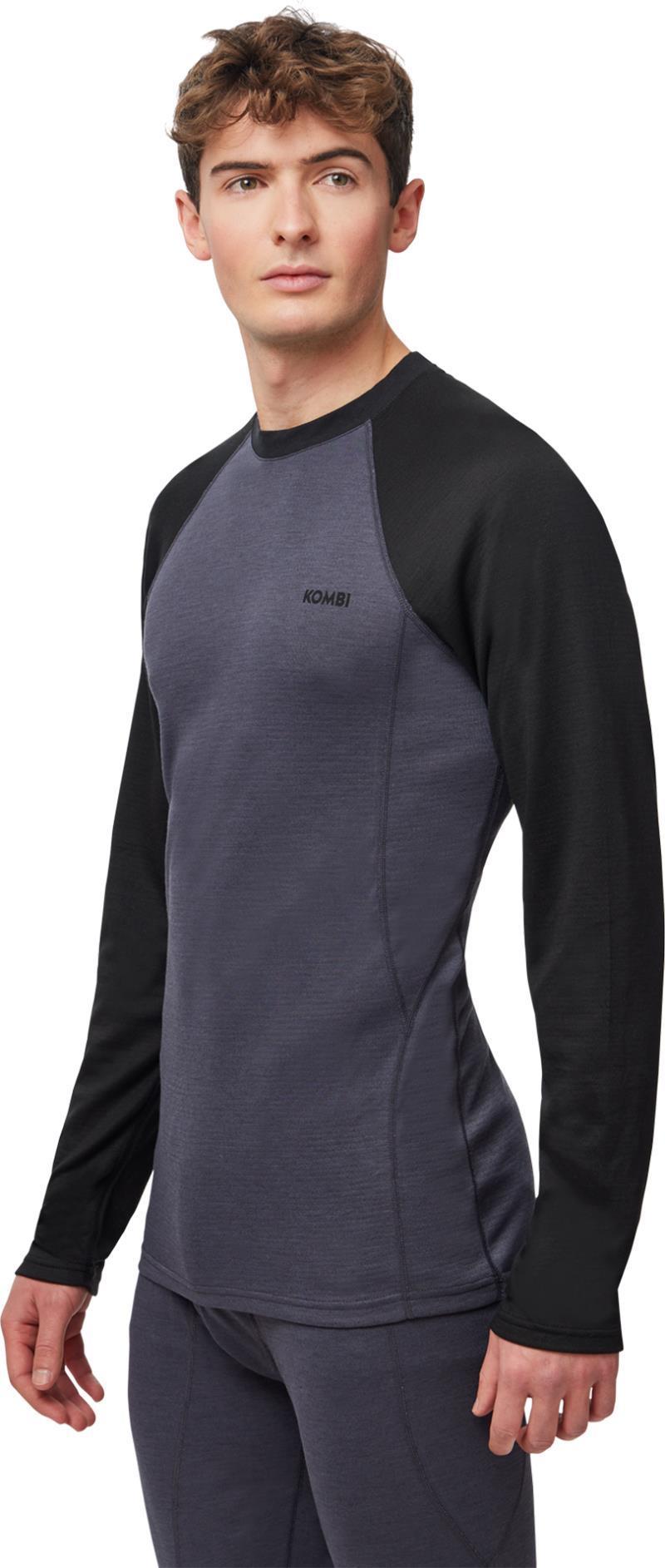 Merinomix Pro Crew Top - Mens - asphalt 1