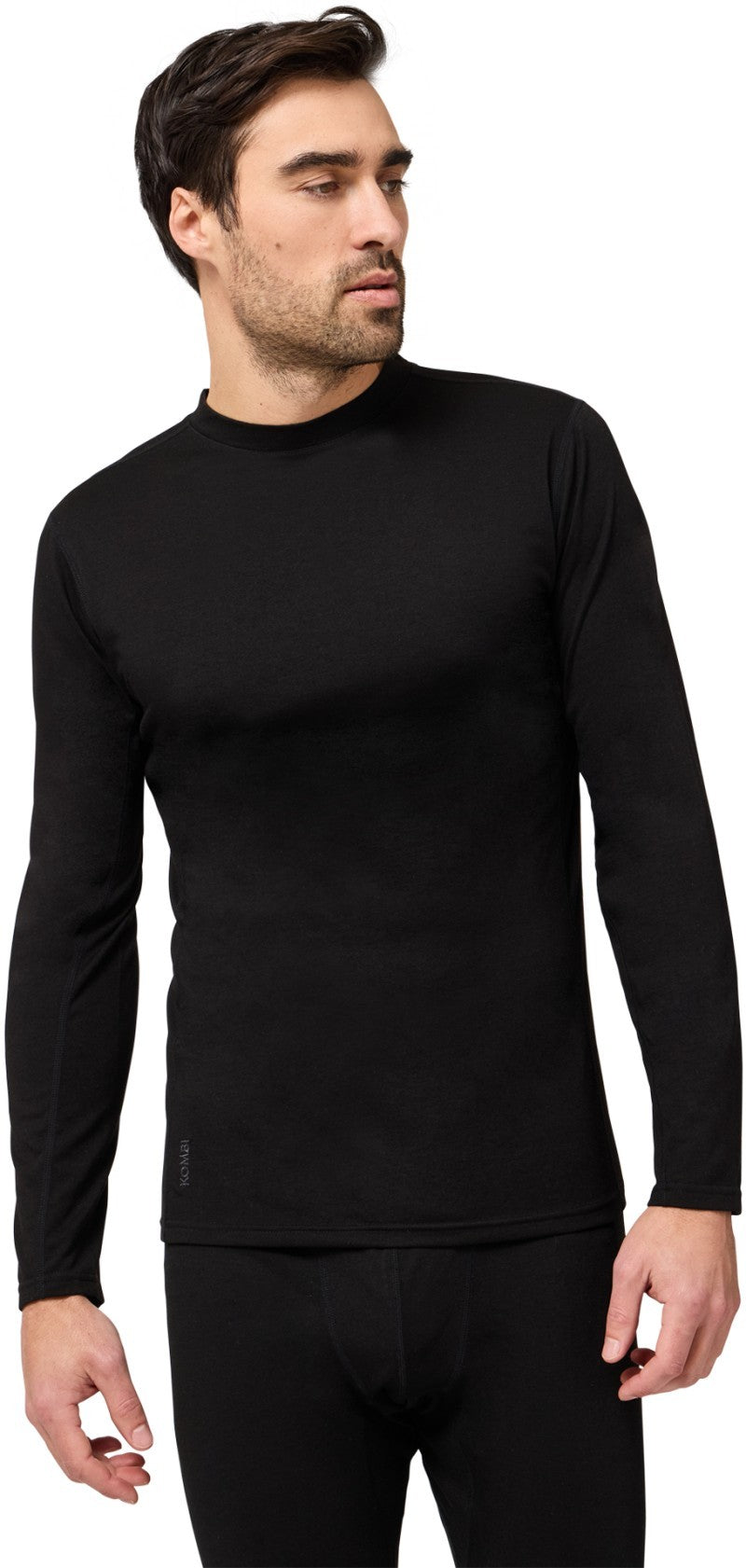 Merinomix Pro Crew Top - Mens - black 1