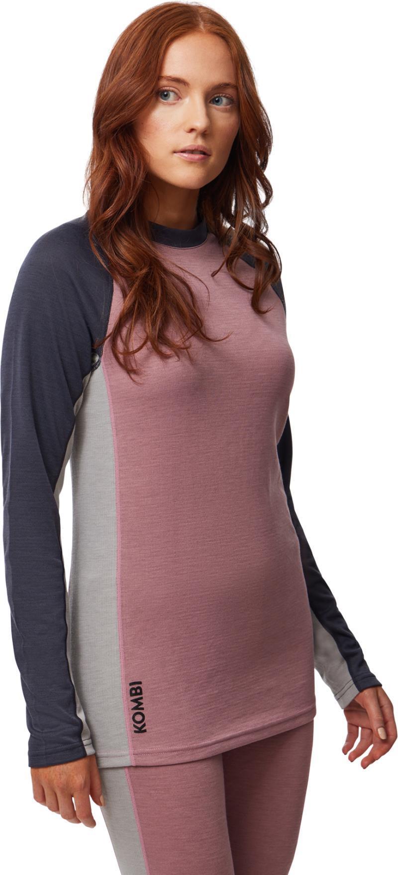 Merinomix Pro Crew Top - Womens - nostalgia rose 1