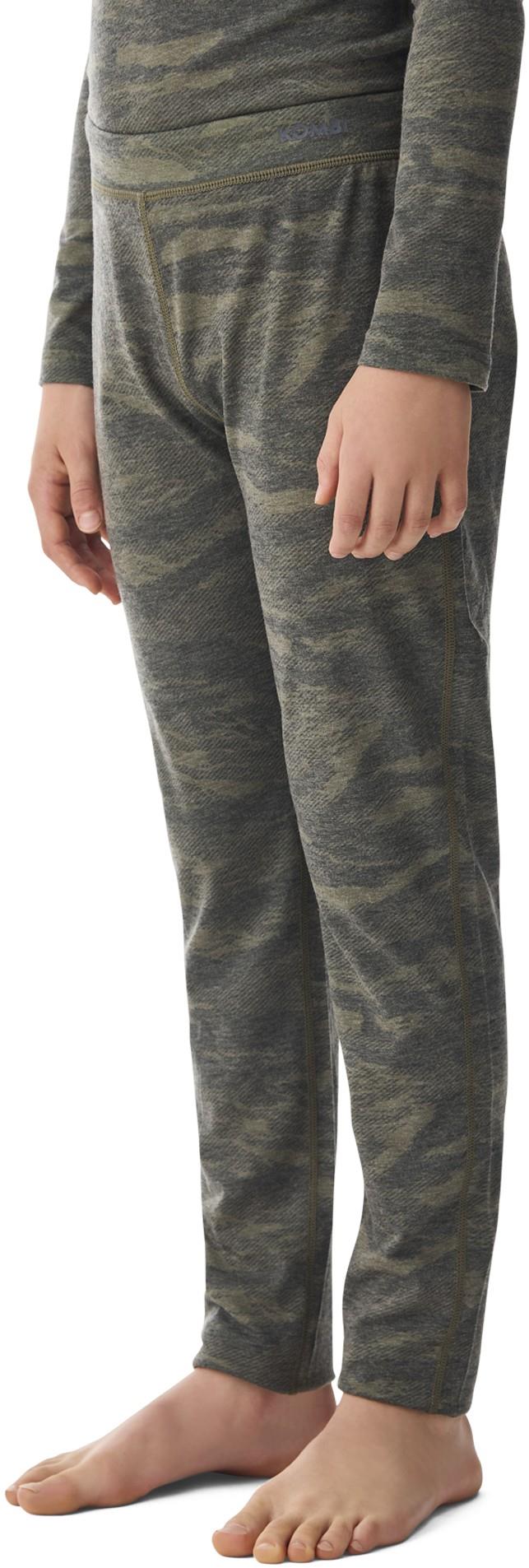 Merinomix Pro Long Bottoms - Junior - linear camo 1
