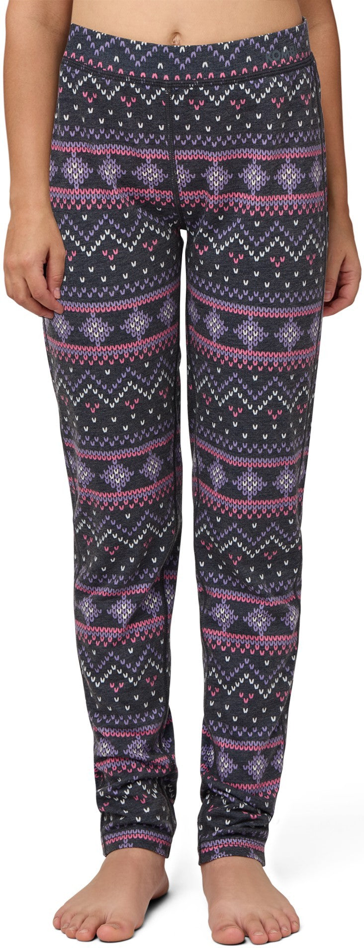 Merinomix Pro Long Bottoms - Junior - pink snow jacquard 1