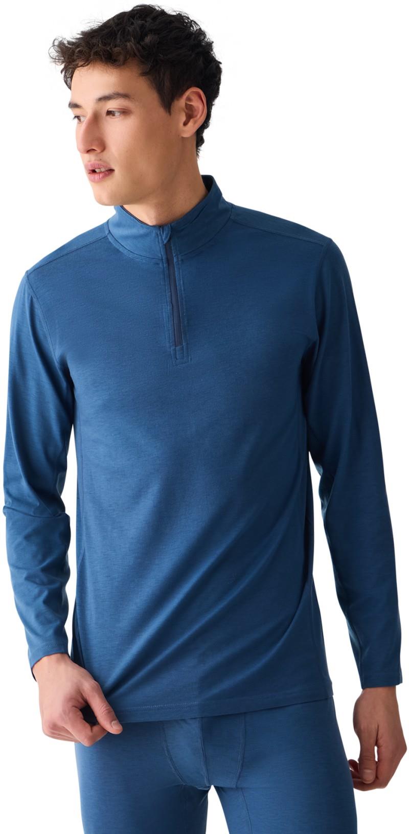 Merinomix Pro Zip Top - Mens - cobalt 1