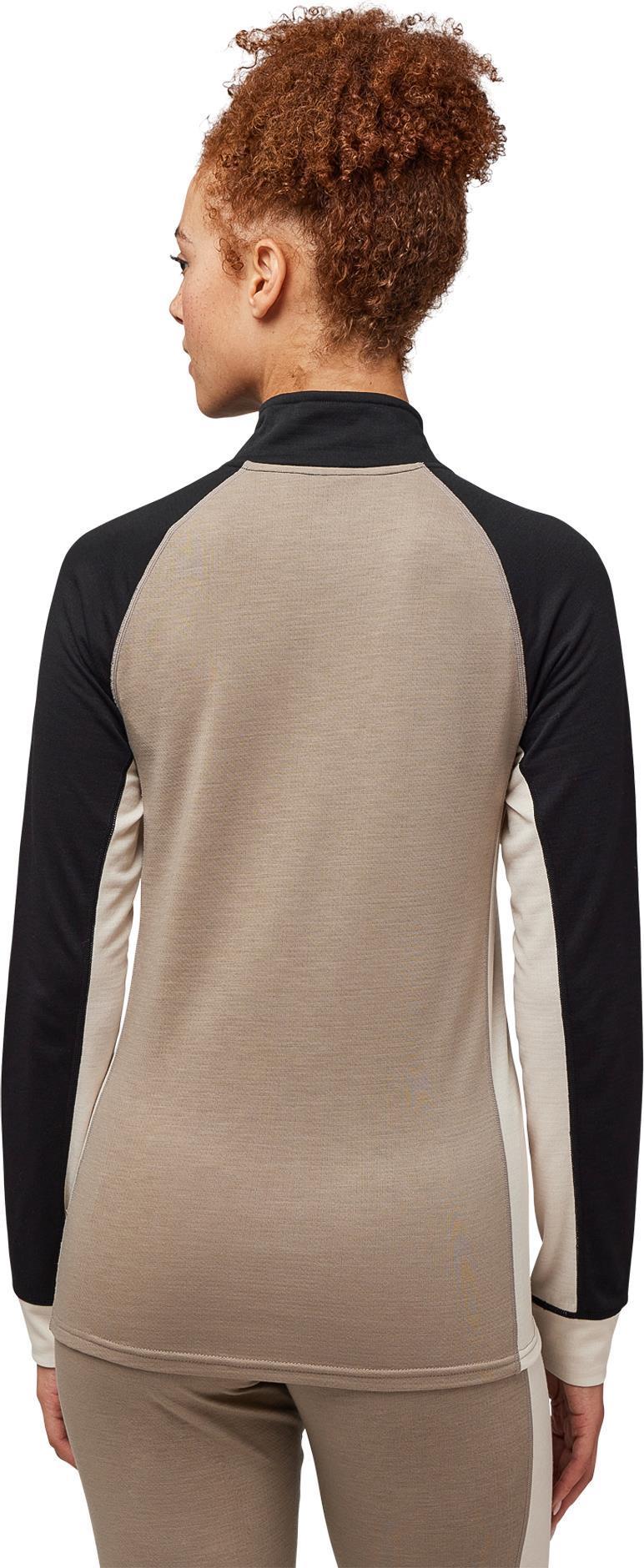 Merinomix Pro Zip Top - Womens - desert taupe 1