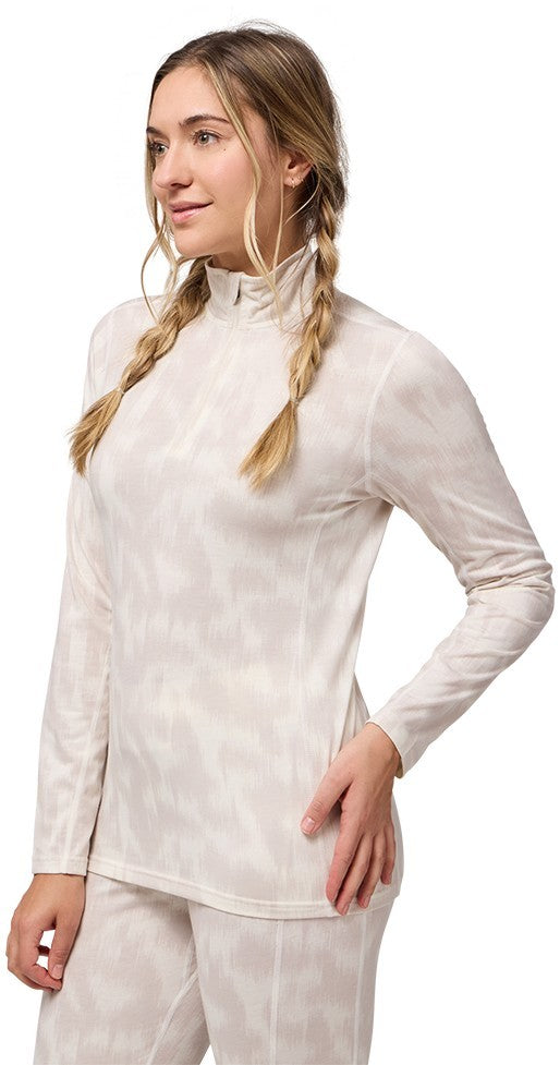 Merinomix Pro Zip Top - Womens - light camo leo 1
