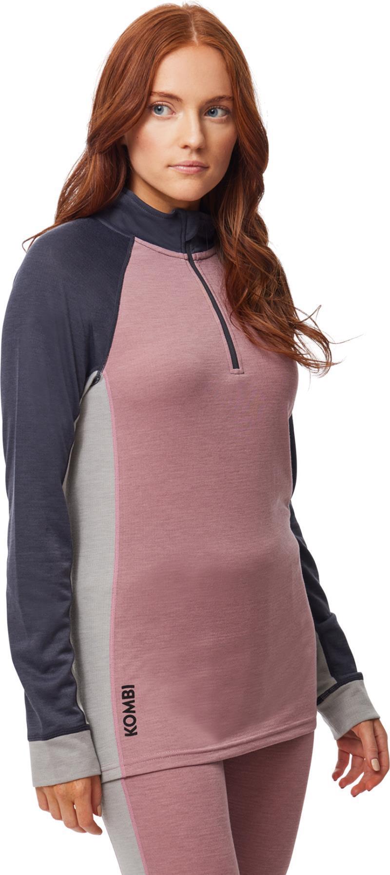 Merinomix Pro Zip Top - Womens - nostalgia rose 1