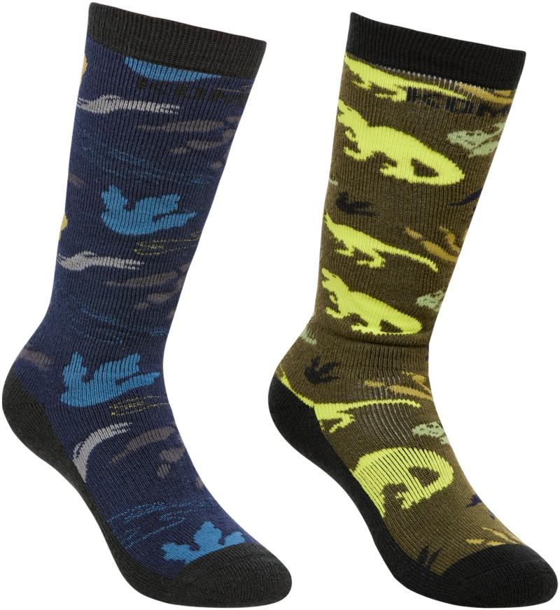 Rumble Twin Pack OTC Socks - Junior - dino footprint 1