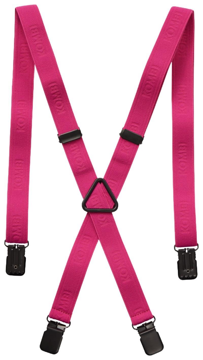 Suspenders - fuchsia fedora 1