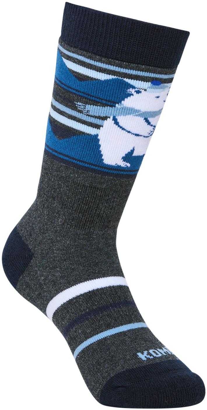 The Bear Socks - Junior - heather charcoal 1