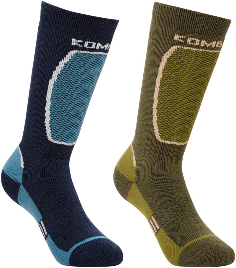 The Brave Twin Pack OTC Socks - Children - mallard blue 1