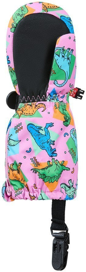 The Crazy Cariboo Mitts - Children - pink funky dino 1