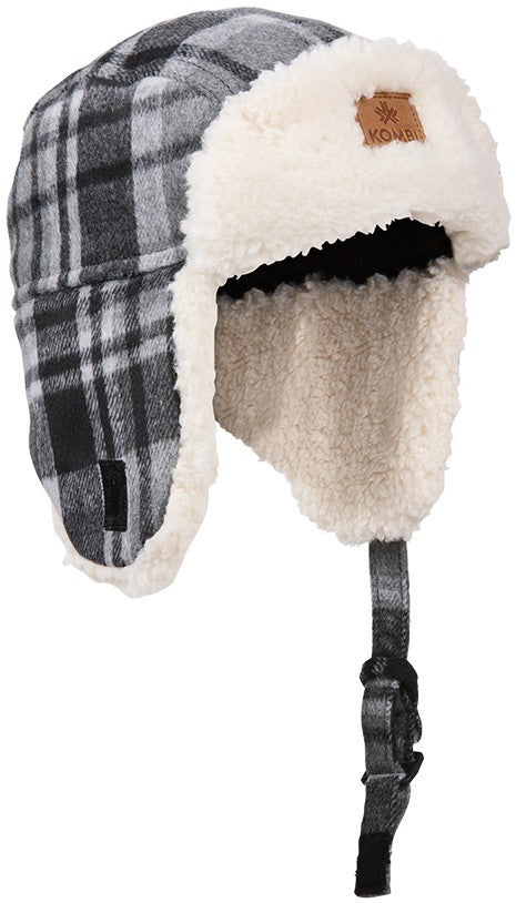 The Hip Aviator Hat - Junior - black tartan 1