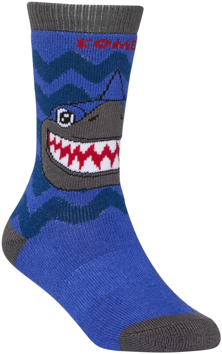 The Kombi Animal Family OTC Socks - Junior - shawn the shark 1