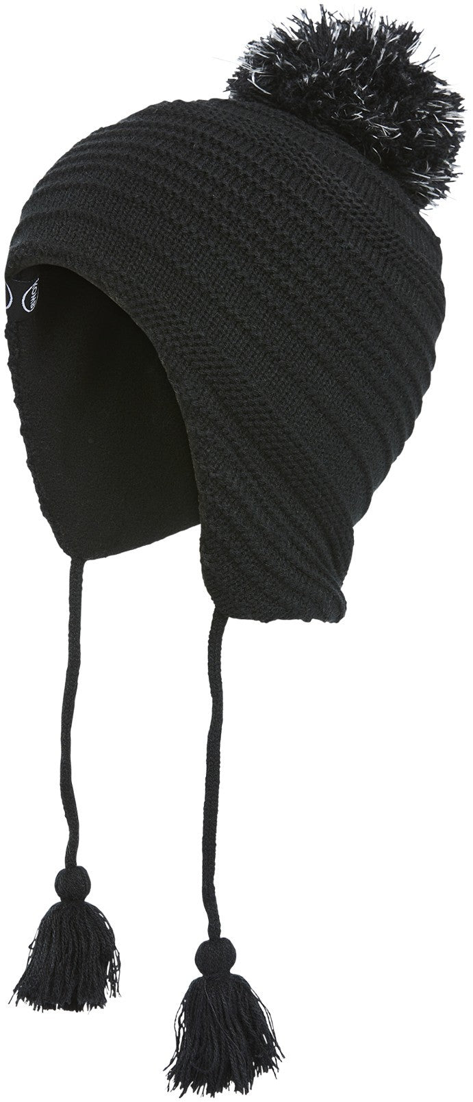 The Reflective Pompom Hat - Junior - black 1