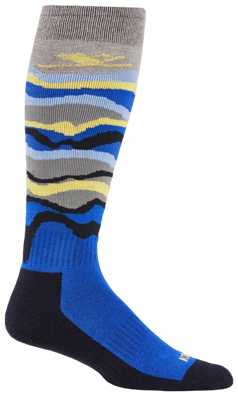 The Ski Bum OTC Socks - sapphire blue 1
