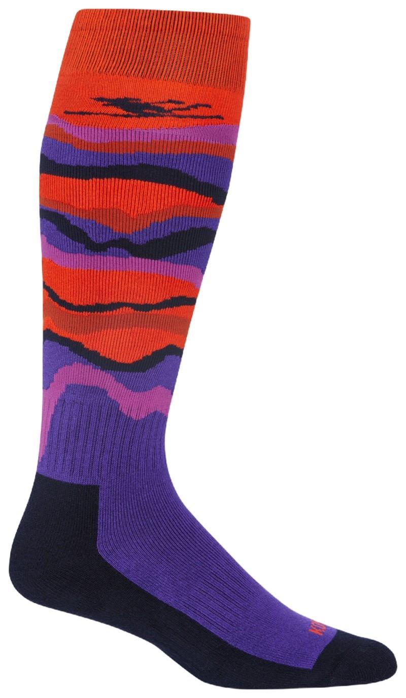 The Ski Bum OTC Socks - violet indigo 1