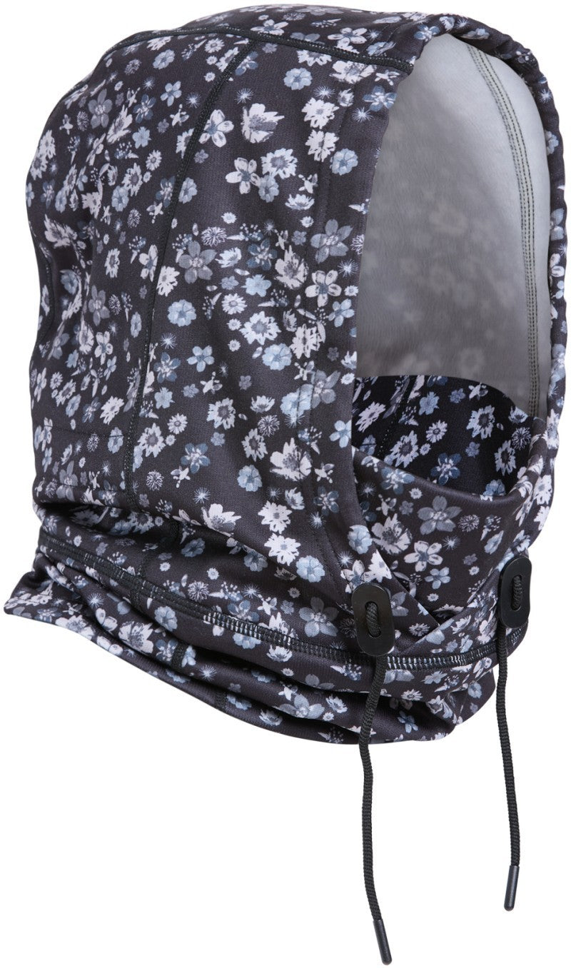 Velvet Fleece Helmet Balaclava - light grey daisy 1