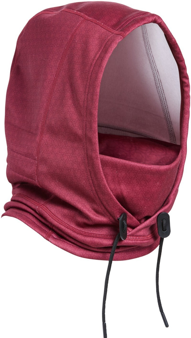 Velvet Fleece Helmet Balaclava - mahogany hexageo 1