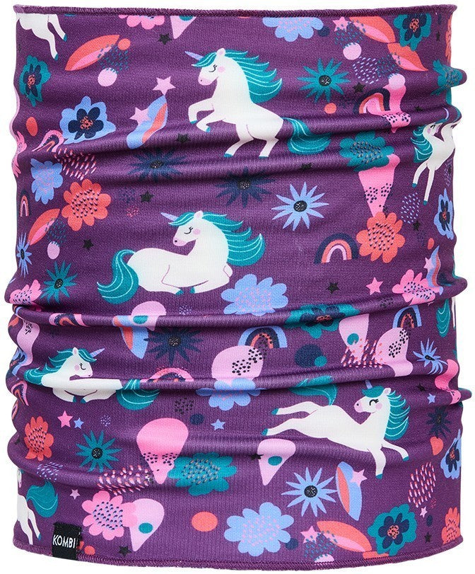 Velvet Fleece Multi Scarf - Children - unicorn rainbow 1