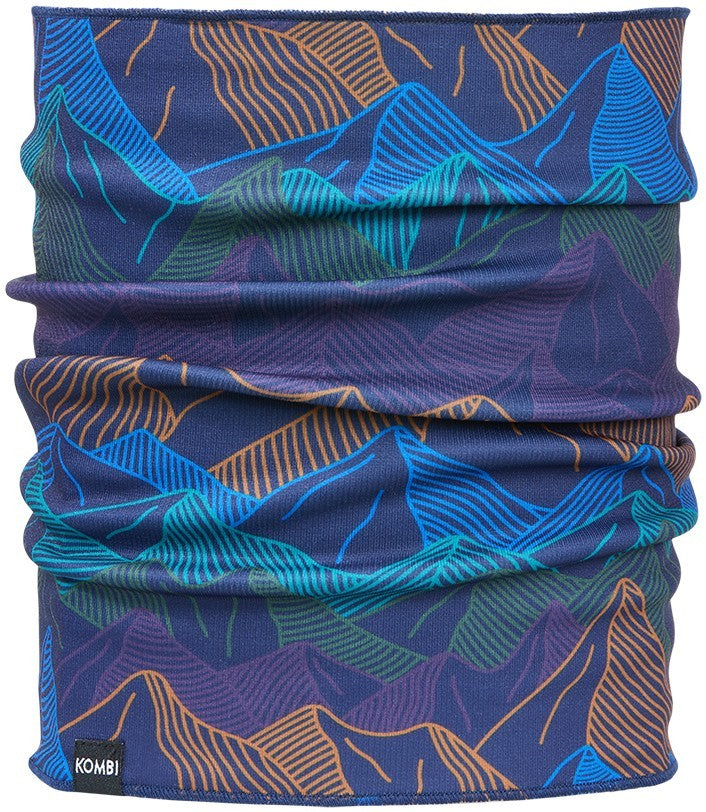 Velvet Fleece Multi Scarf - Junior - blue peak line 1